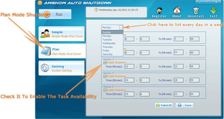 Auto Shutdown Software Plan Mode